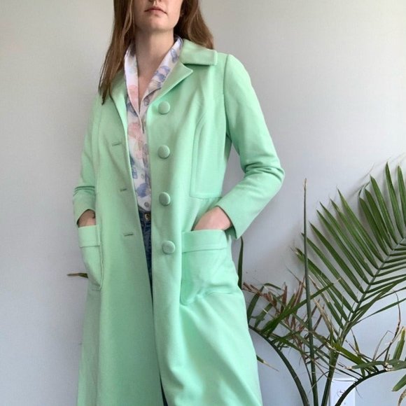 American Vintage Jackets & Coats Vintage 96s Hurwitz Couture Green